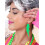 80s Neon Lightning Bolt Earrings, Green 1
