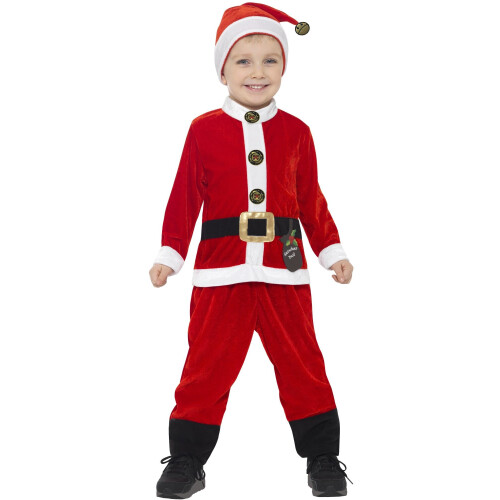 (Small (Age 4-6)) Santa Toddler Costume