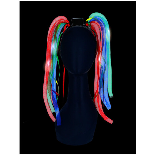 LED Light Up Rainbow Spaghetti Headband