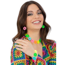 Neon Flower Power Jewellery Set