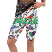(Large/X Large (up to 48)) 90s Unisex Graffiti Cycling Shorts