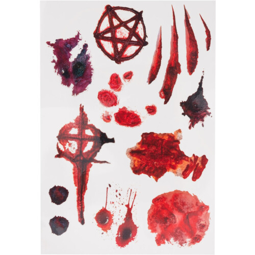 Smiffys Make-Up FX, Occult Wound Tattoo Transfers 2