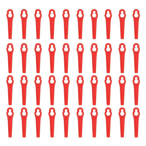 40pcs Plastic Blade Set Replacement Blade for Cordless Grass Trimmer Strimmer