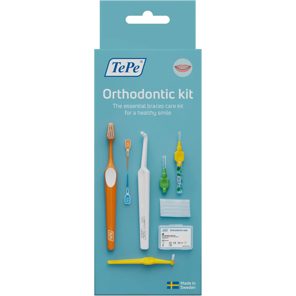 Tepe Orthodontic Kit, 10Pcs Oral Care Kit For Cleaning Braces And Implants, Interdental Cleaning Tools