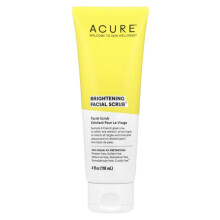 Acure Brightening Facial Scrub |Exfoliating Facial Cleanser, Vegan Skincare & Natural Face Scrub - 118ml