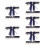 5Sets Spitze Dunkelblaue Strumpfhalter Leicht Elastisch Hochzeit 9