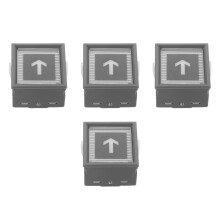 4Pcs Easy Install Elevator Push Button Kit Metal Plastic