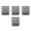 4Pcs Easy Install Elevator Push Button Kit Metal Plastic 1