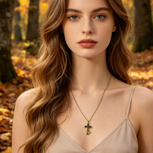Goldene Urnenkette Anhänger Schmuck 2