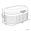 Beliani Bread Bin DOUCEUR Iron White 3