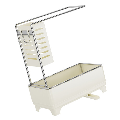Safe Bowed Border Spongiform Owner Drain Rack for-White