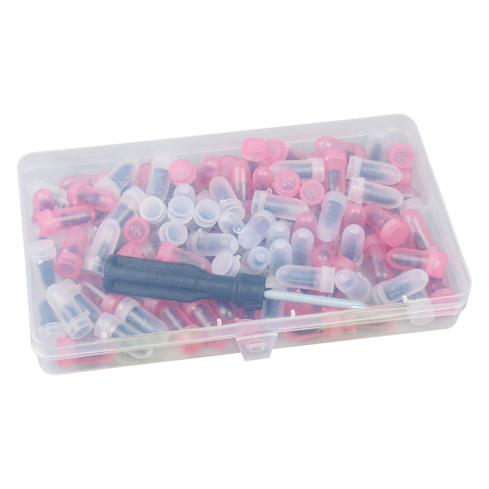 100Pcs Tire Repair Rubber Nail Kit, Vacuum Tire Repair Rubber 7627001443051