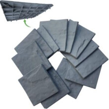4 Pack Garden Stepping Stones Outdoor Pathway Lawn Gravel Pavers