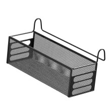 Durable Metal Hanging Shelf for Bedsides Easy-Large black