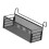 Durable Metal Hanging Shelf for Bedsides Easy-Large black 1