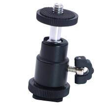 ABS Ball Head Stand for Hot Shoe with 360 Rotation For Most
