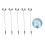 HO Scale High Mast Light Model with-No2 light cold white 1