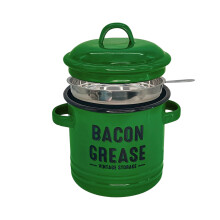 Easy to Clean Enamel Miniature Jar for Seasoning Bacons-Green
