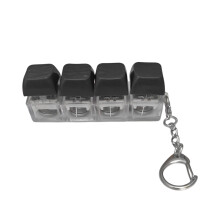 Fashion Keychain Featuring Mechanical Keyboard Theme-Black