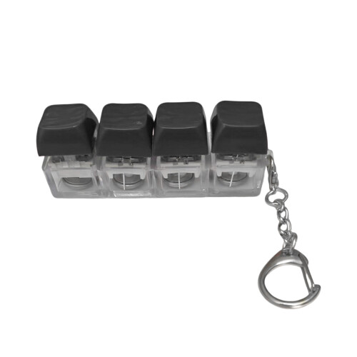 Fashion Keychain Featuring Mechanical Keyboard Theme-Black