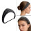 Fashion Headbands With Stripe Pattern-Red and gray stripes 3