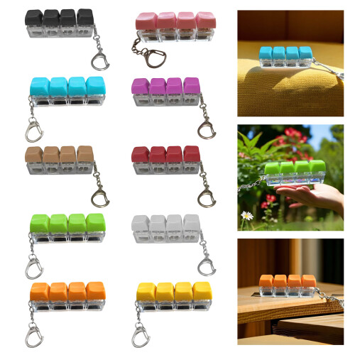 Fashion Keychain Featuring Mechanical Keyboard Theme-Black 2