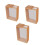 Bamboos Wood Grains Storage Solution Efficient Space-18x9x22cm 2