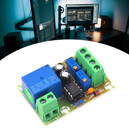 Voltages Controlled Charging Board for 12V Batteries Featuring 1