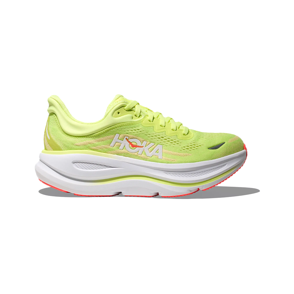 Hoka One W Bondi 9 Trainers Neon/Sunlight Uk 7.5