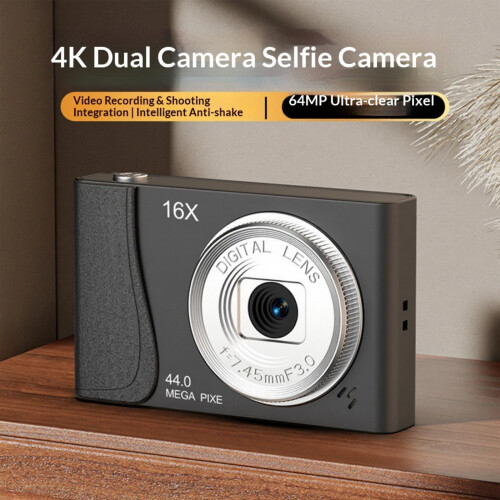 Easy To Use 24MP Selfies Digital Camera Simple Intuitive-Black 1