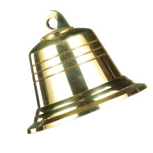 Large Engraved Copper Bell Hanging Ornament Intricate-5 inches