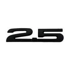 Auto-accessoire 3D ABS 2.0 2.5-vormige-2,5 glanzend zwart