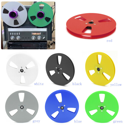 7Inch 1/4 Empty Tape Reel ABS 3 Hole for Auditory-White 2
