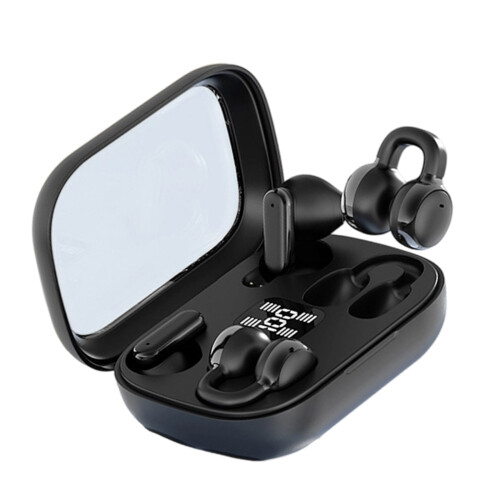 1Set Bluetooth-compatible Wireless Earbuds Providing-Black