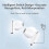 1Set Bluetooth-compatibele draadloze oordopjes die-Wit 5