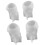 Packung mit 4 Silikonformen, Engelsherz, Sterndesign, Basteln, 1