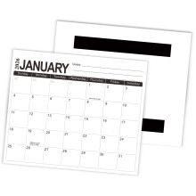 2026–2027 Wand-Monatskalender, magnetischer-Schwarzes Modell