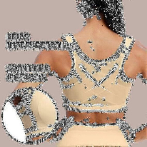 (L, SKIN) Post Surgical Bra Front Closure Post Surgery Compression Bras 1