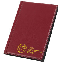 Livre de Collection porte-monnaie en cuir PVC, avec-Bordeaux