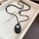 Collier élégant avec pendentif circulaire en alliage de-Noir 6