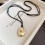 Collier élégant avec pendentif circulaire en alliage de-Noir 7