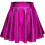Women's Shiny Flared Pleated Mini Skater Skirt 1