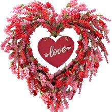 Valentine's Days floral wreath ornament-4