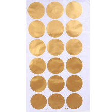 Gold Polka Dots Circles Wall Decal Vinyl Sticker Pattern Home Party Decoration(17cm x 18pcs))