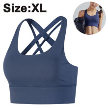 (style2695) 1 PCS Women High Impact Sports Bras Criss Cross Back Sexy Running Bra