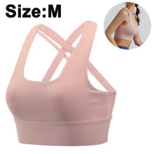 (style2690) 1 PCS Women High Impact Sports Bras Criss Cross Back Sexy Running Bra