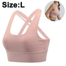 (style2691) 1 PCS Women High Impact Sports Bras Criss Cross Back Sexy Running Bra