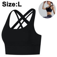 (style2688) 1 PCS Women High Impact Sports Bras Criss Cross Back Sexy Running Bra