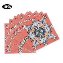 10Pcs 15x15cm Bohemian Style Non-Slip Removable Waterproof Tile Floor Wall Sticker Decoration