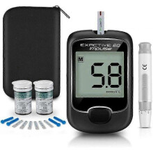 Draagbare bloedsuikermeter met slim digitaal display en teststrips_M